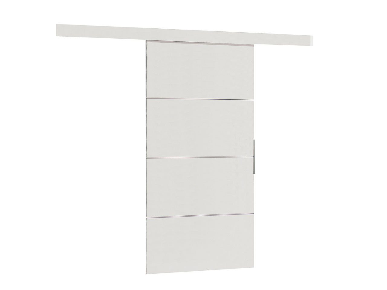 Mirjan24 Schiebetür Malibu Plus (Tür universell Links / Rechts), Metallkugellagerschiebesystem, 86/96/106 cm, Aluminiumgriffe