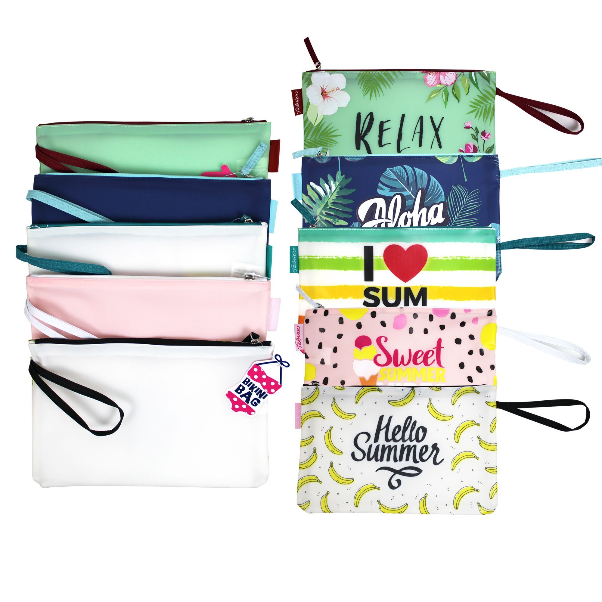Haus und Deko Badeanzug Bikini Wetbag wasserdichte Badetasche Nasstasche für Urlaub Strand (1-St)