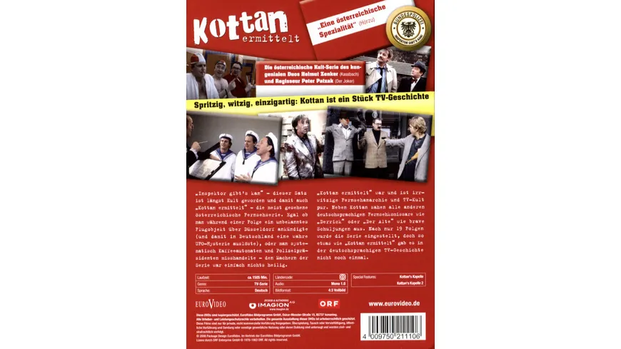 Kottan ermittelt - Box  [4 DVDs]