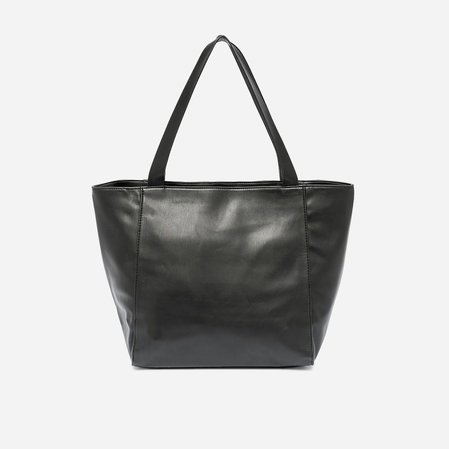 Sac cabas TEXTO noir matelassé chevrons