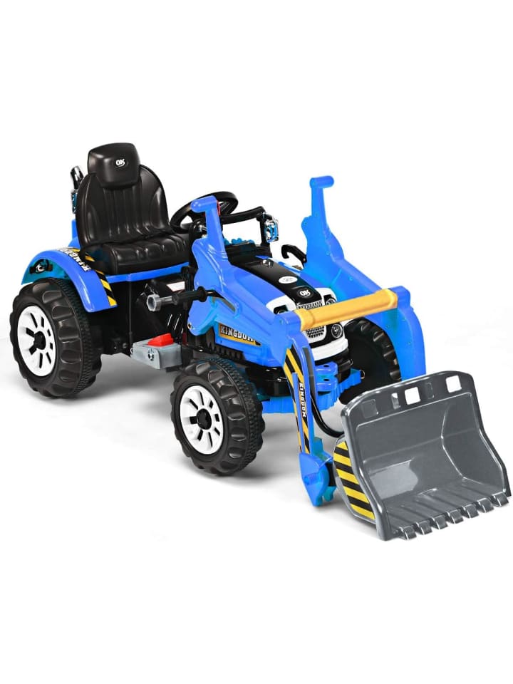 COSTWAY 12V Elektro Sitzbagger in Blau günstig kaufen 150 x 60 cm