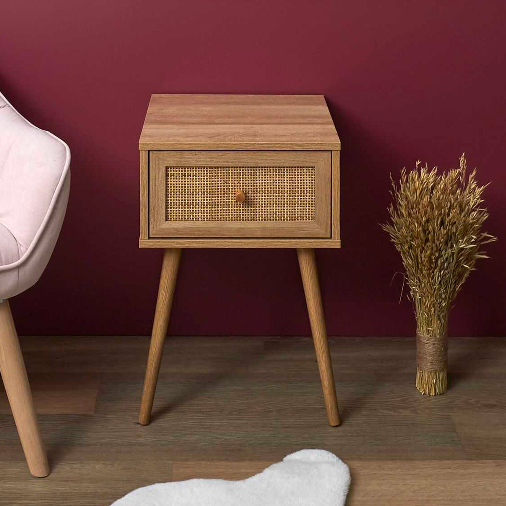 Table de chevet bois