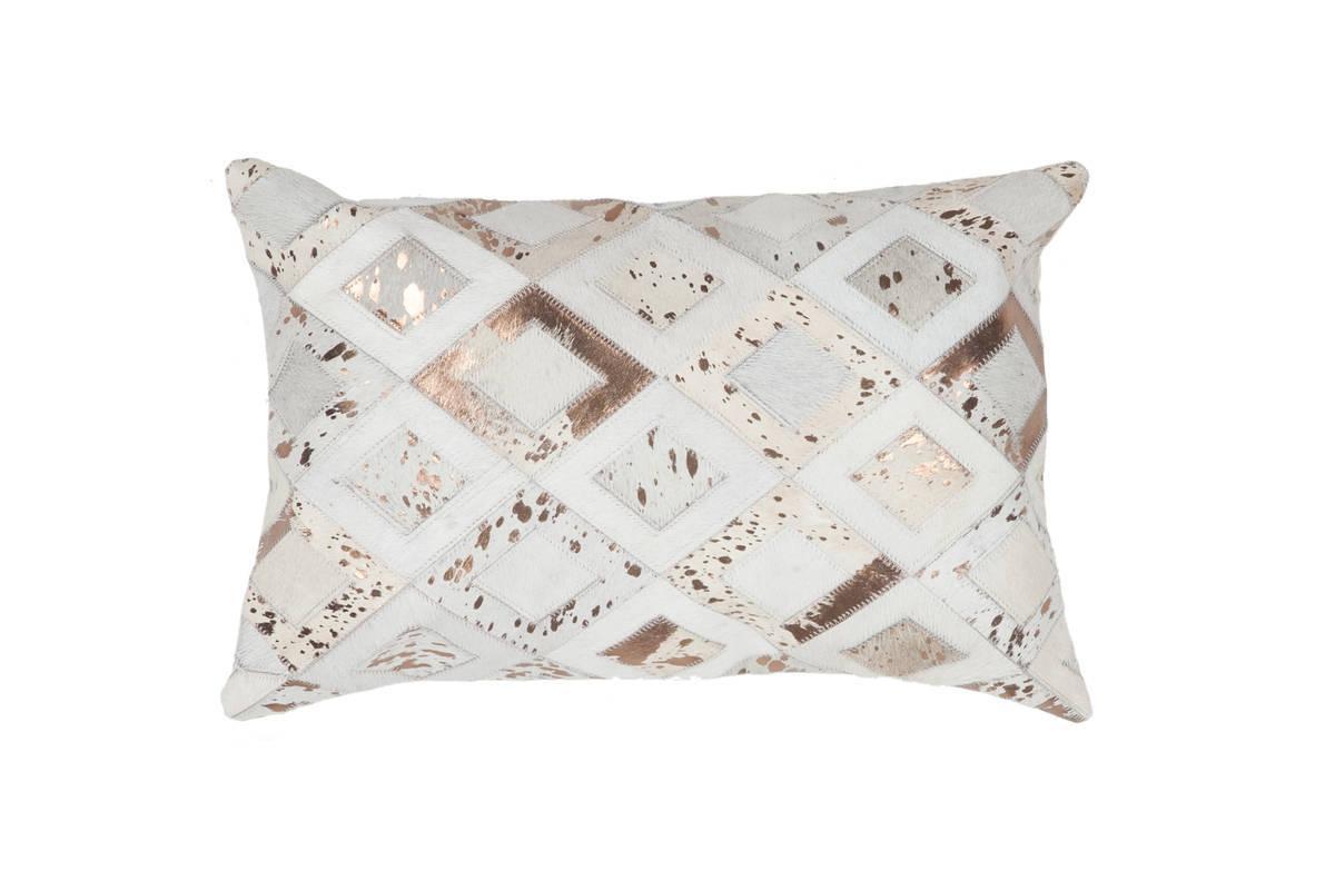Kayoom Spark Pillow 110 Elfenbein / Chrom 40cm x 60cm