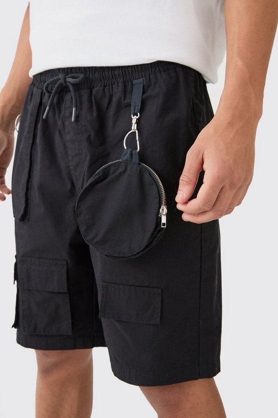 Shorts mit Cargo-Taschen und abnehmbaren Taschen