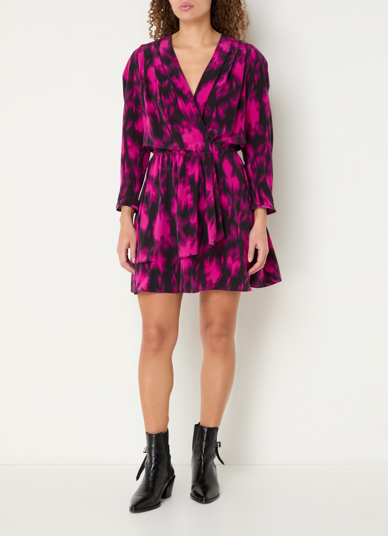 Rochie scurtă de mătase cu imprimeu Zadig&Voltaire Rogers
