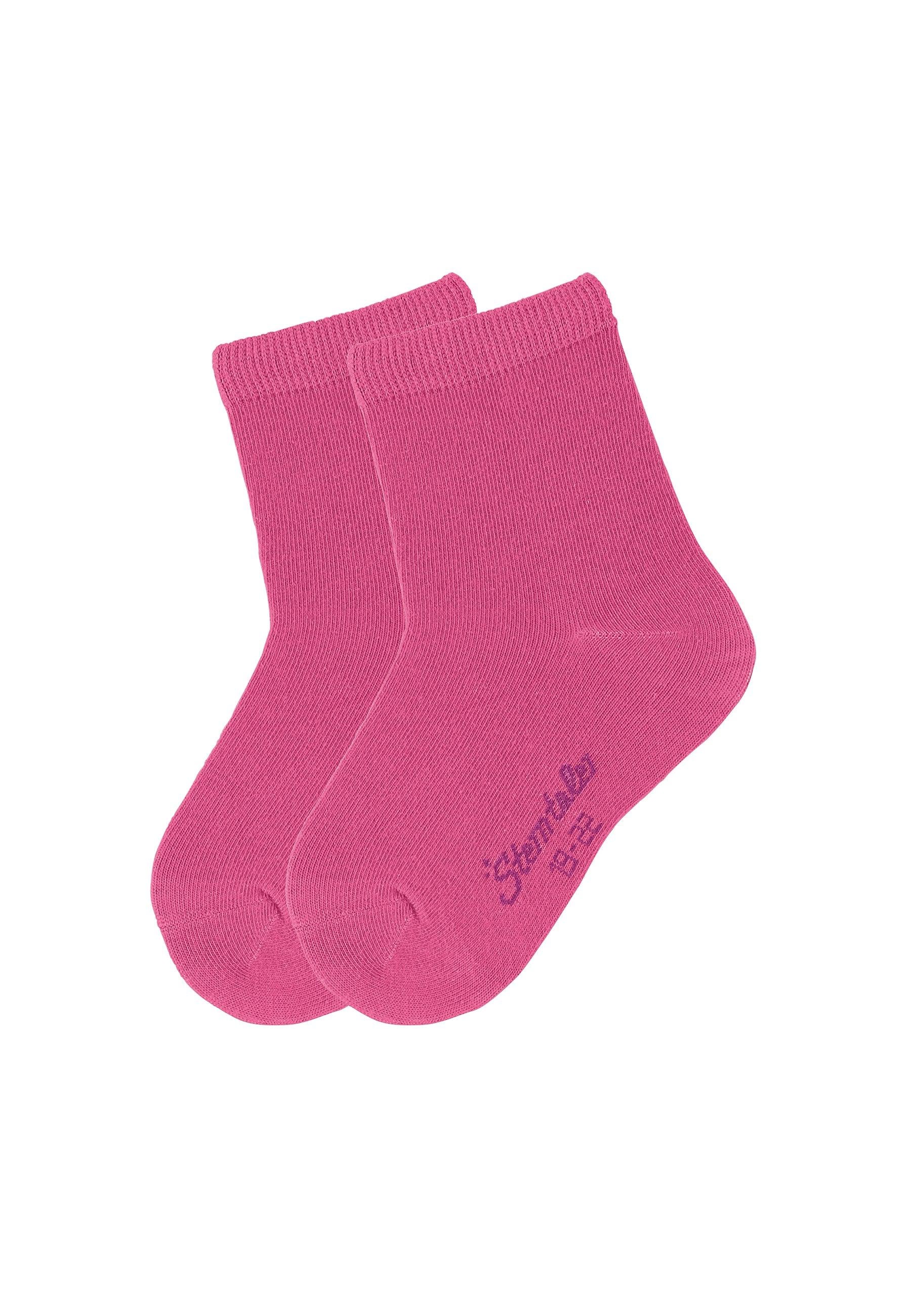 Socken 2er-Pack, uni in 7 Basic Farben