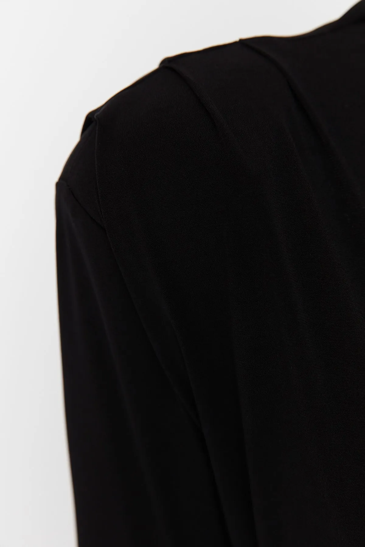 Trendyol Collection  Schwarzer Strick-Body mit Druckknöpfen TPRAW23BD00048