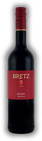 Ernst Bretz, Regent, Qualitätswein, lieblich, 2021, Rheinhessen  Ernst Bretz, Regent, Qualitätswein, lieblich, 2021, Rheinhessen  Ein kräftiger und samtig-weicher Rotwein. Jahrgang 2021 - 0,75	 Liter - Vol 8,5%