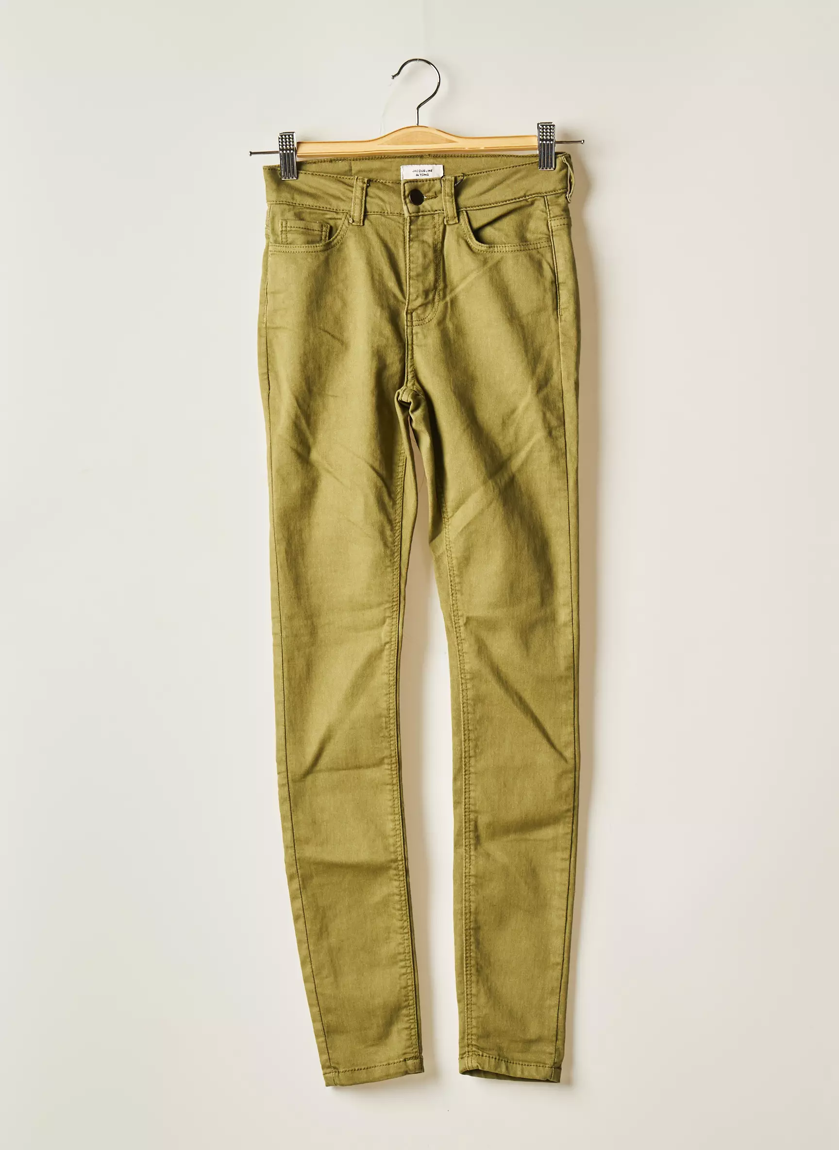 Jacqueline De Yong Pantalons Slim Femme couleur vert