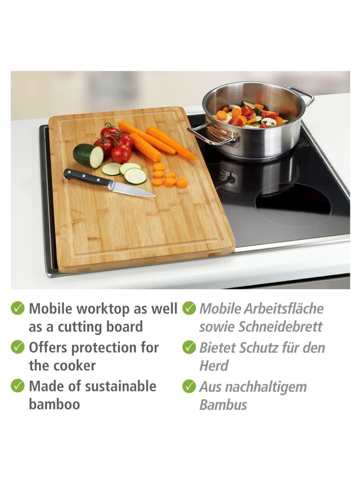 Wenko Herdabdeckplatte Bambus, Herdabdeckplatte Mod. Bambus in Braun günstig kaufen onesize