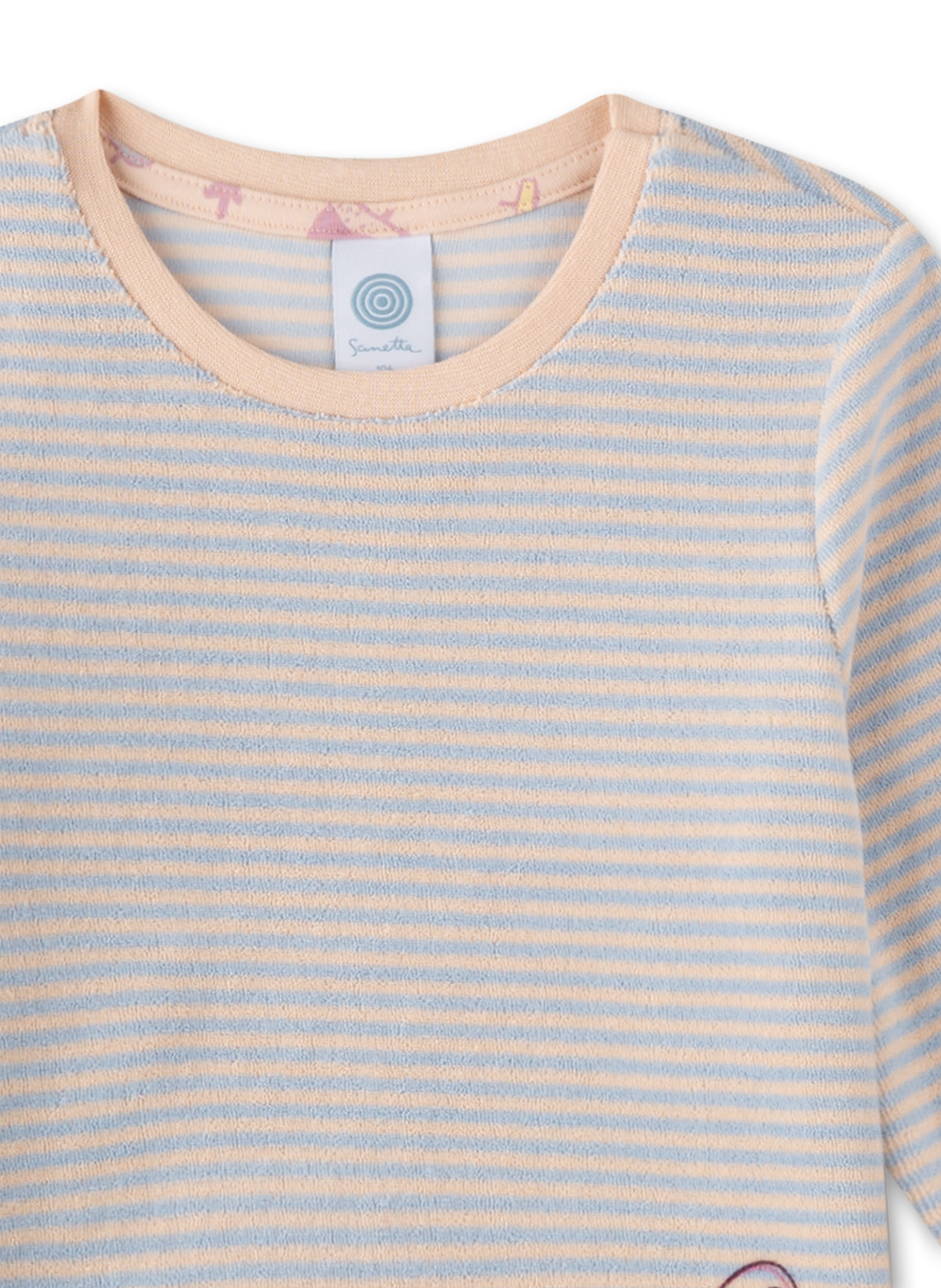 Mädchen-Schlafanzug Blau aus Frottee