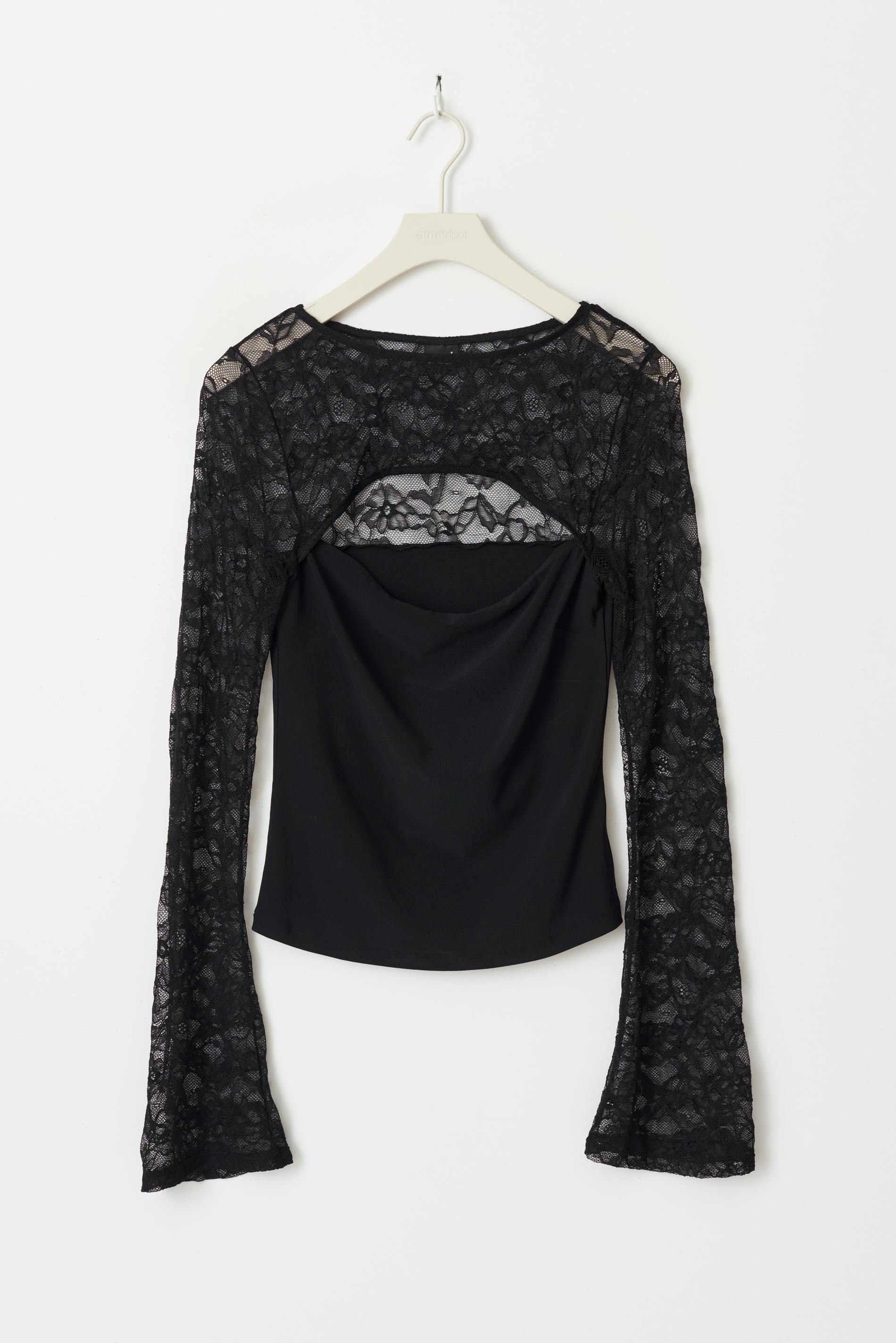 Cutout lace top
