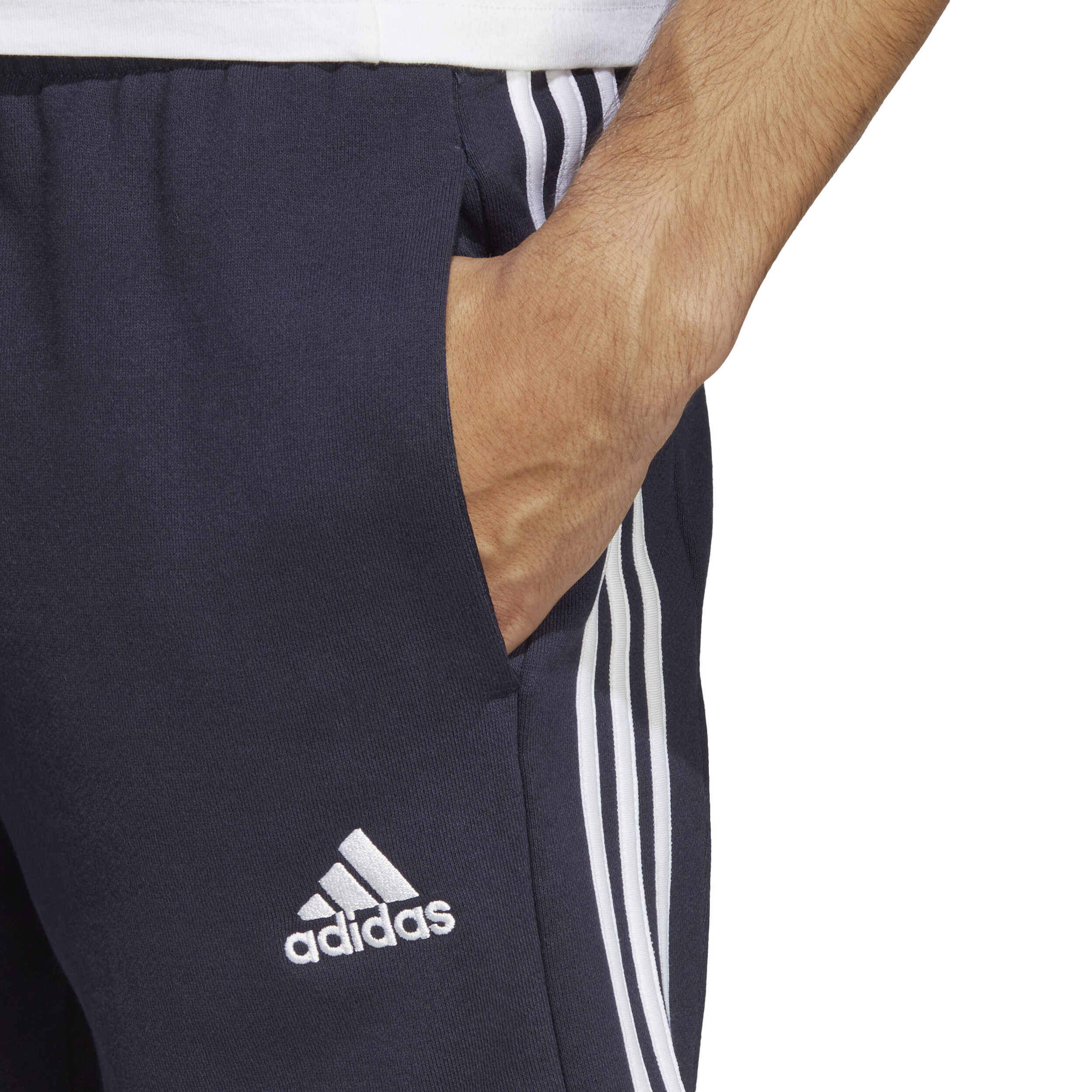 3 Stripes Shorts Herren - Dunkelblau, Weiß