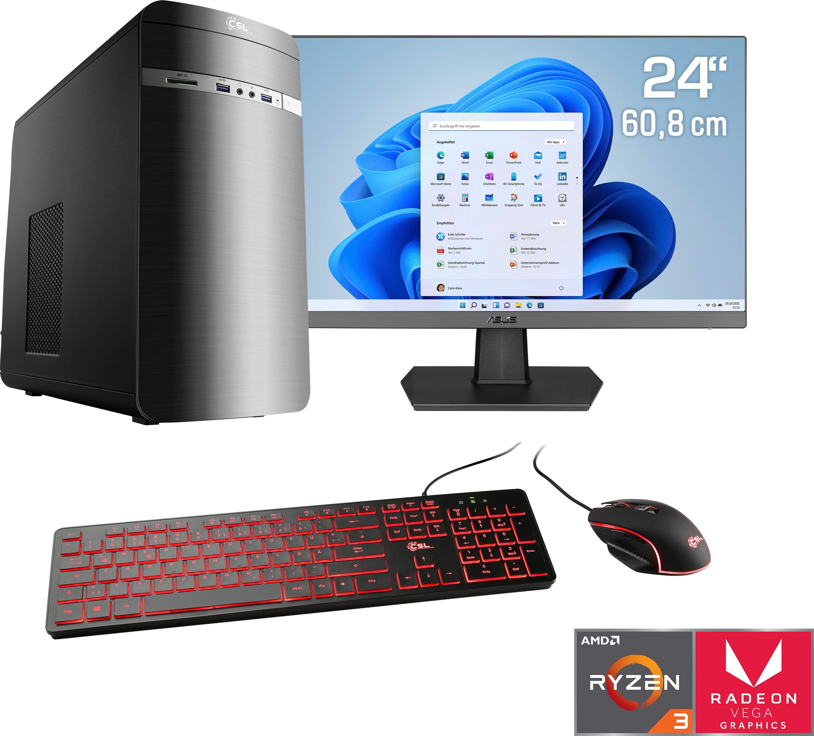 CSL Sprint V28988 Gaming-PC-Komplettsystem (24