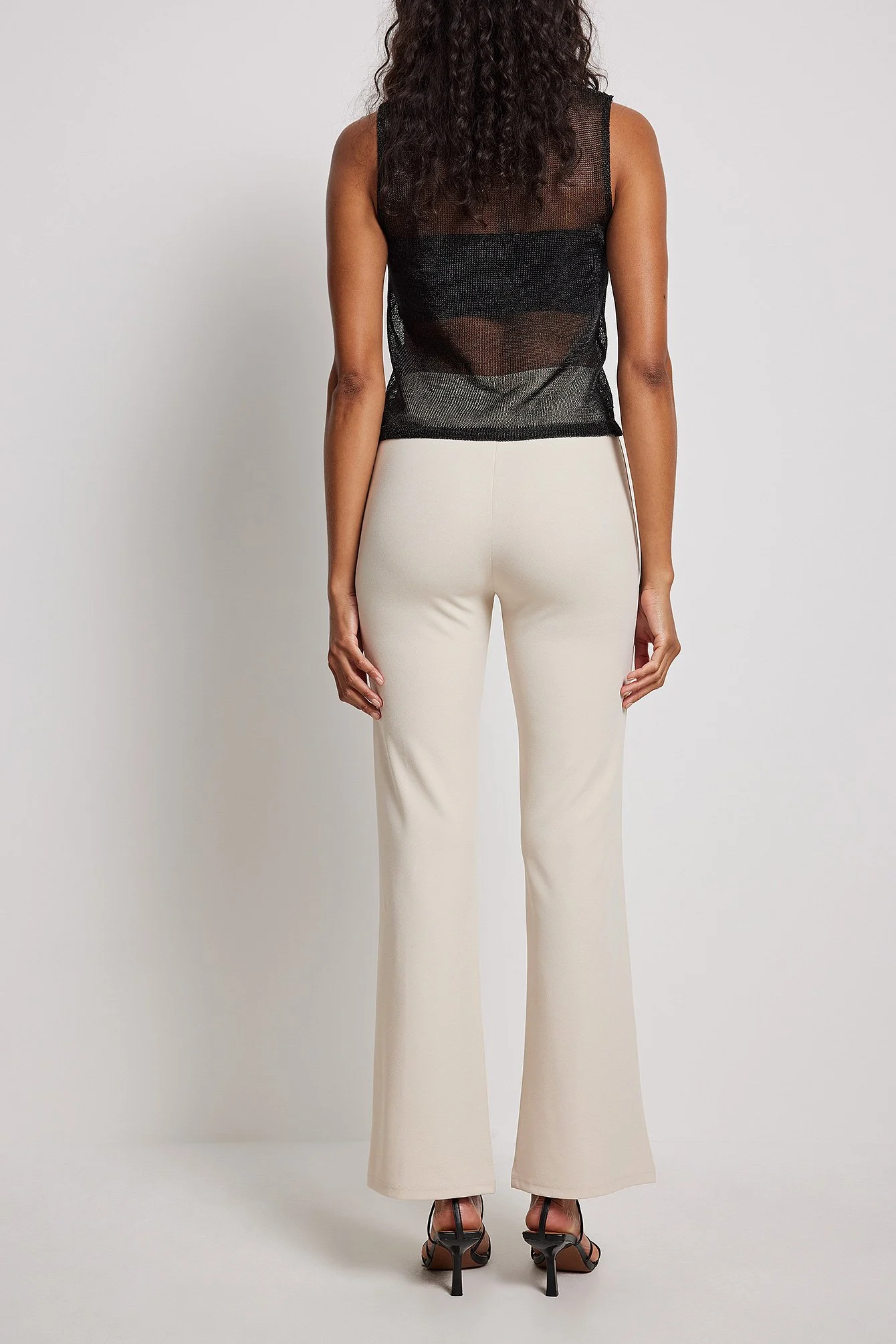Bootcut-Hose mit Nahtdetail