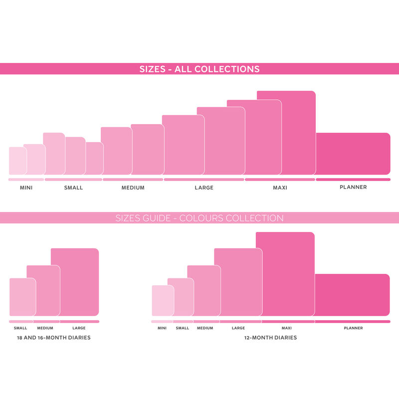 16-mesačný plánovač - 1 deň na stranu - Malý - 2024/2025