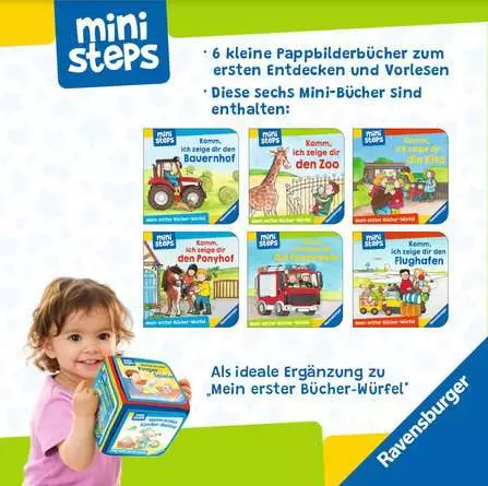 ministeps: Mein erster Bücher-Würfel: Kita, Zoo und Feuerwehr (Bücher-Set)