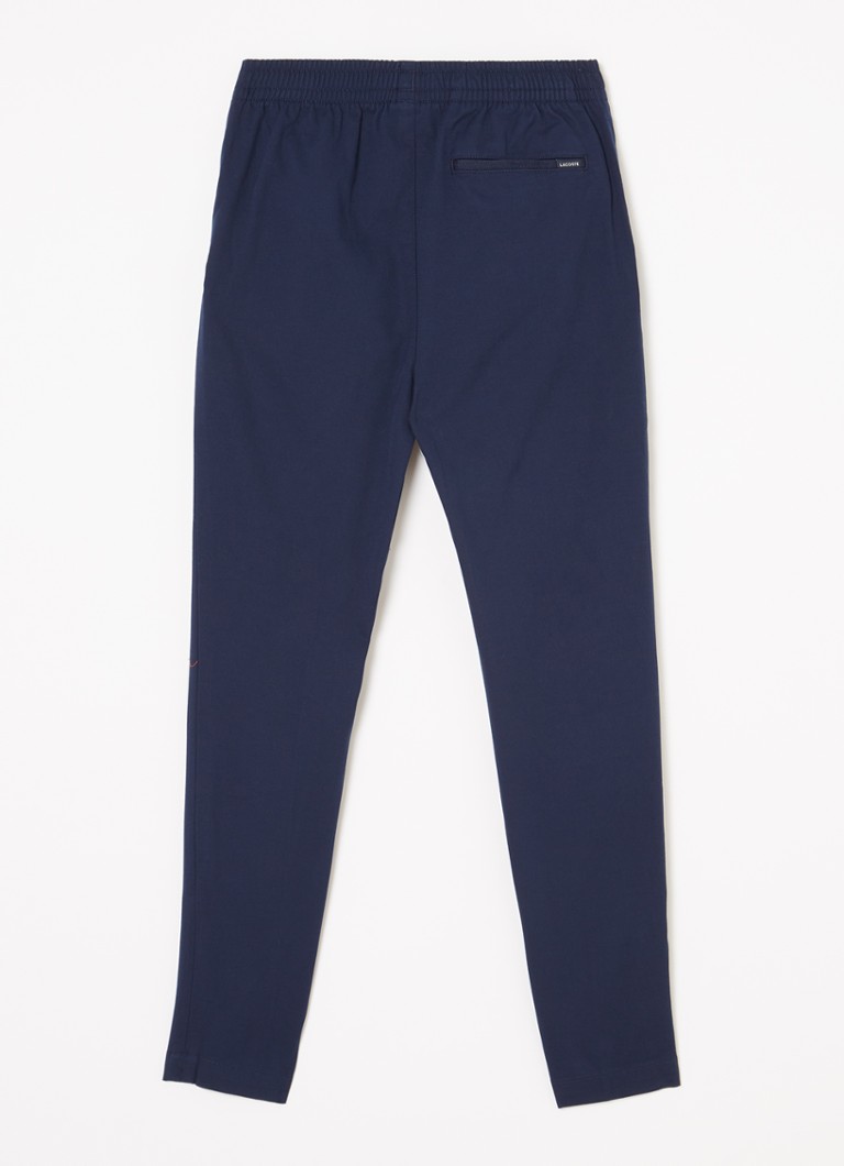 Pantaloni chino Lacoste slim fit cu buzunare laterale