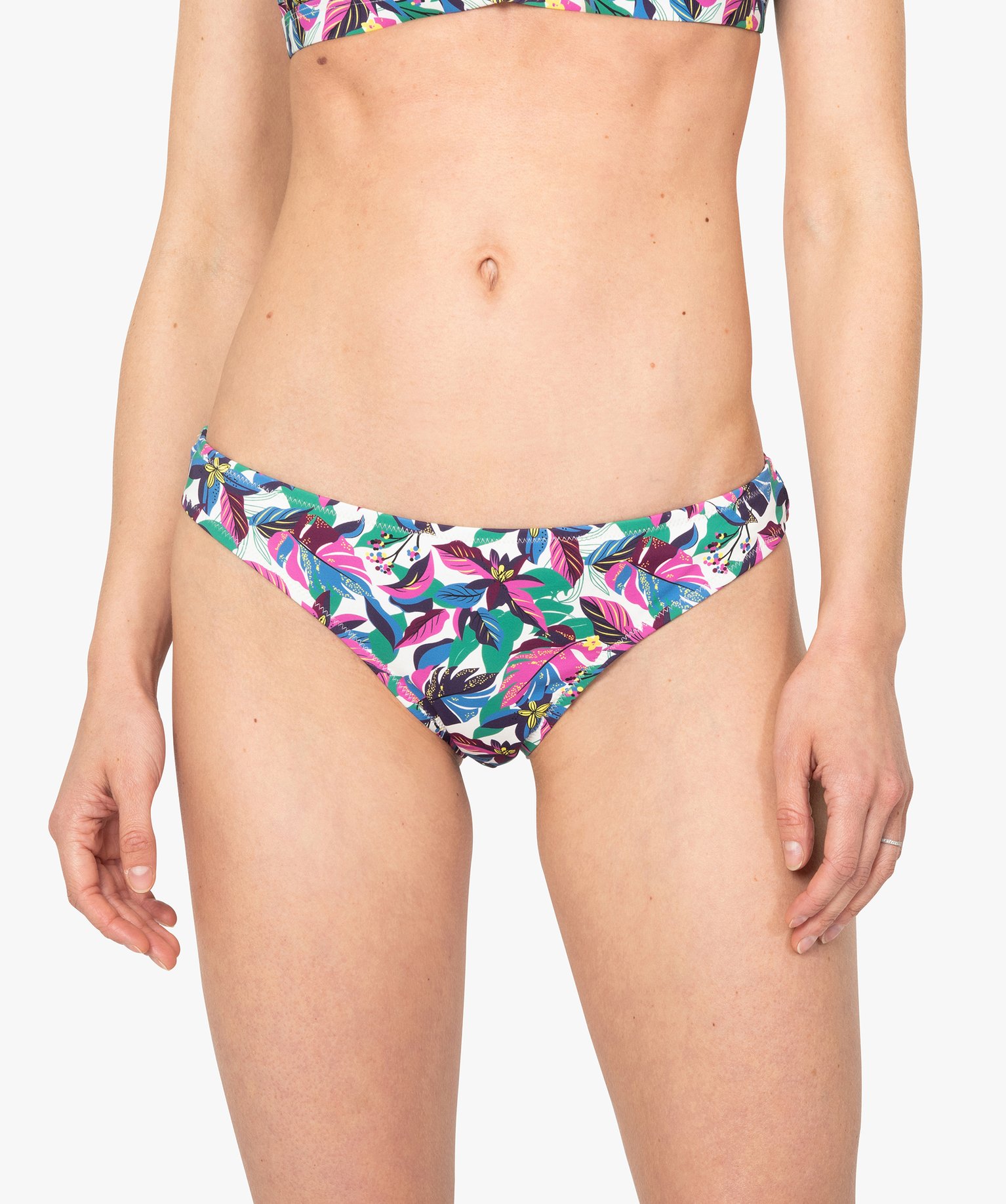 Bas de maillot de bain femme forme slip imprime | GEMO