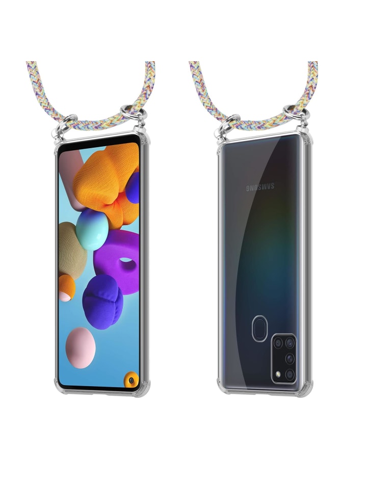 cadorabo Handykette für Samsung Galaxy A21s Hülle in RAINBOW günstig kaufen onesize