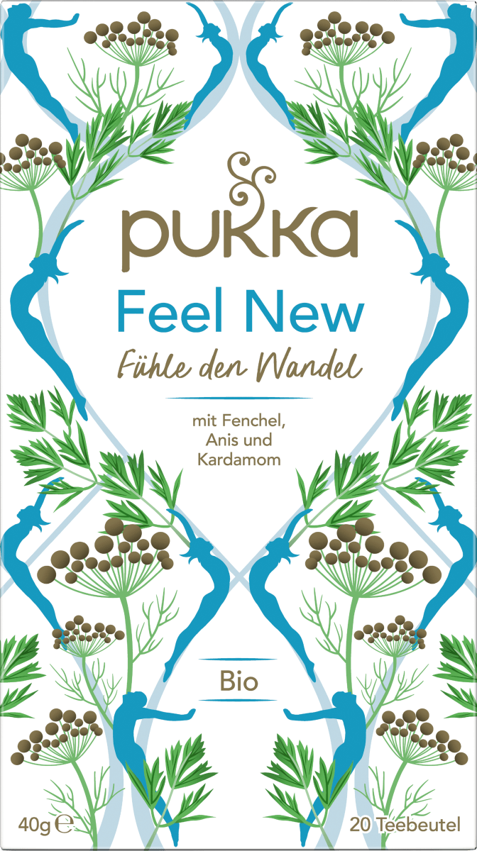 Kräutertee \Feel New\ mit Anis, Fenchel, Kardamom (20 Beutel), 40 g