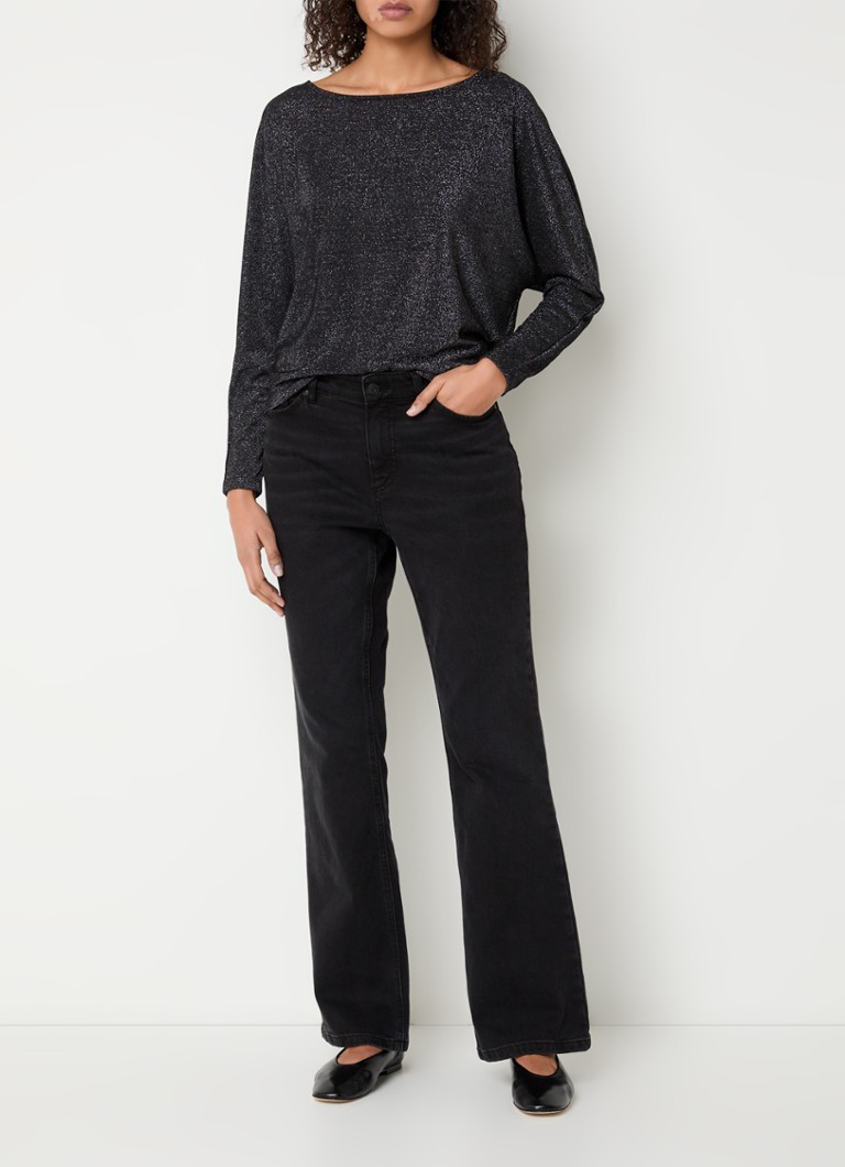 OPUS Siglam fine knit top with lurex