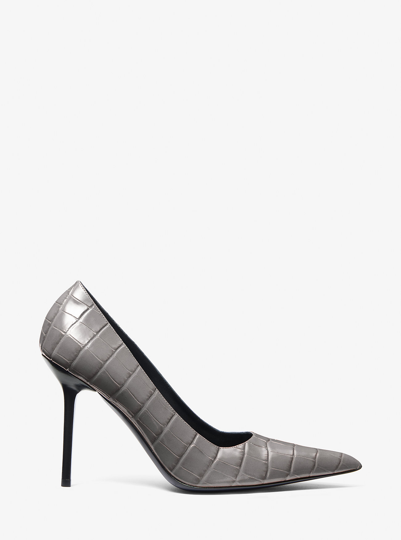 Winona krokodillepreget skinnpumps - SKIFER