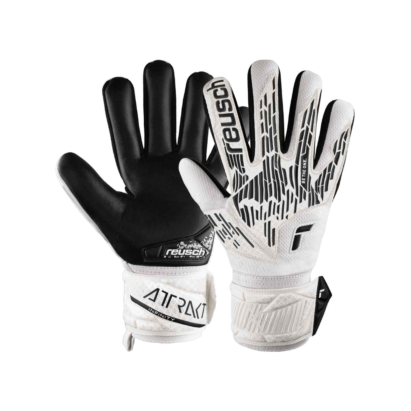 Reusch Attrakt Infinity NC TW-Handschuhe Weiss Schwarz F1101