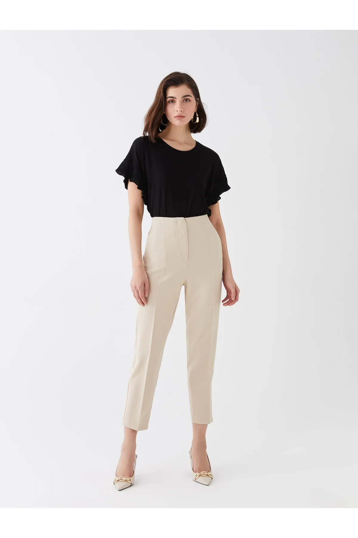 LC Waikiki  Karottenschnitt-gerade Damenhose