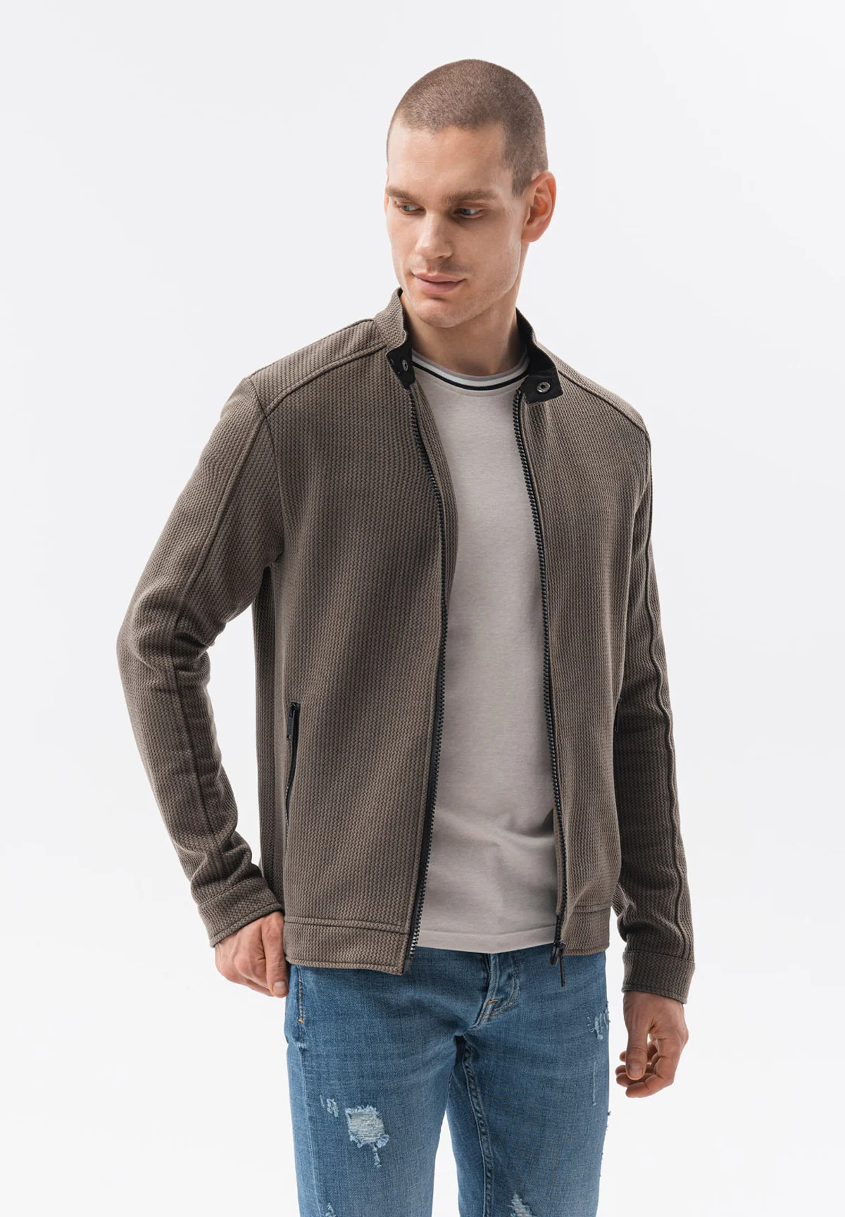 Chaqueta bomber ombré