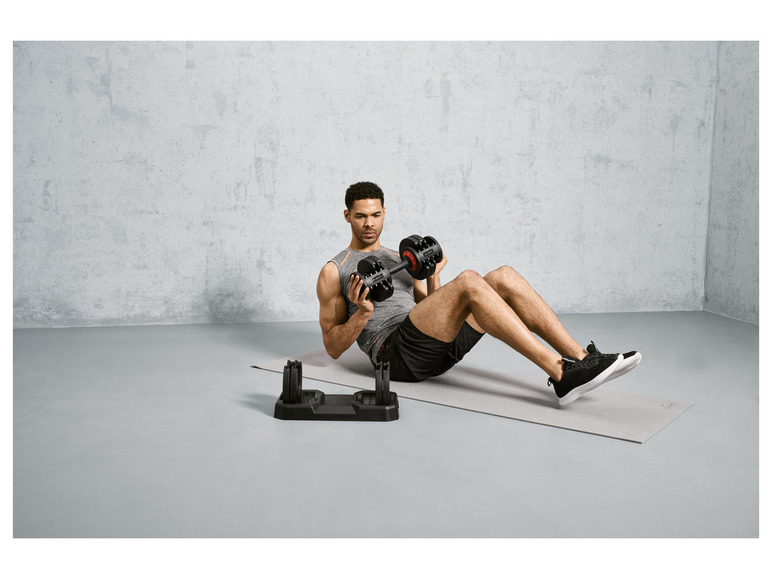 CRIVIT Kurzhantel verstellbar bis 25 kg