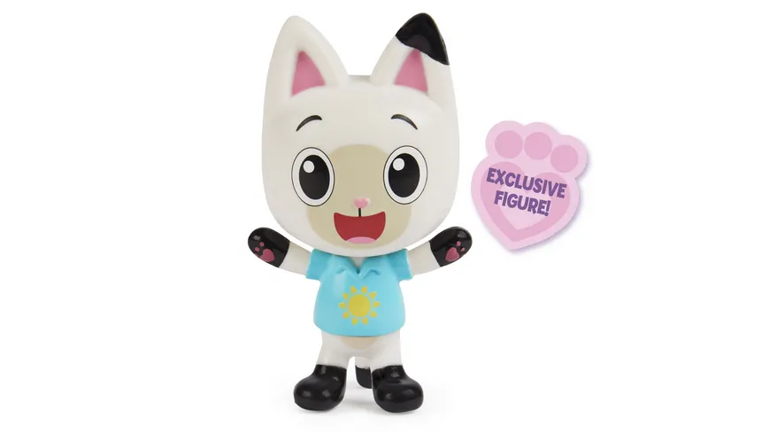 Gabby’s Dollhouse, Carlita-Spielzeugauto mit Pandy Paws-Sammelfigur, 2 Zubehörteilen und 1 Überraschungsbox