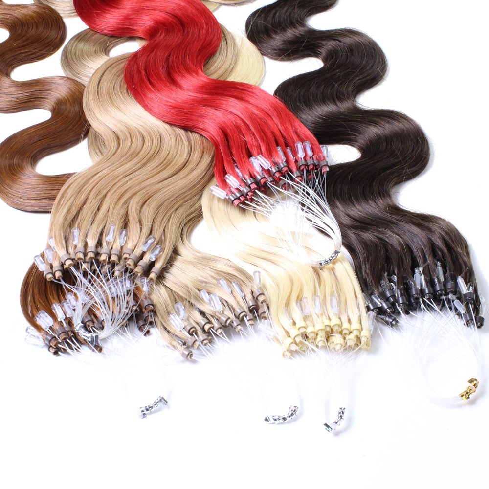 hair2heart Extensions à froid cheveux naturels #10 Blond balayage 1g extensions
