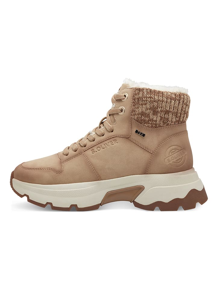 s.Oliver Winterboots in Beige günstig kaufen