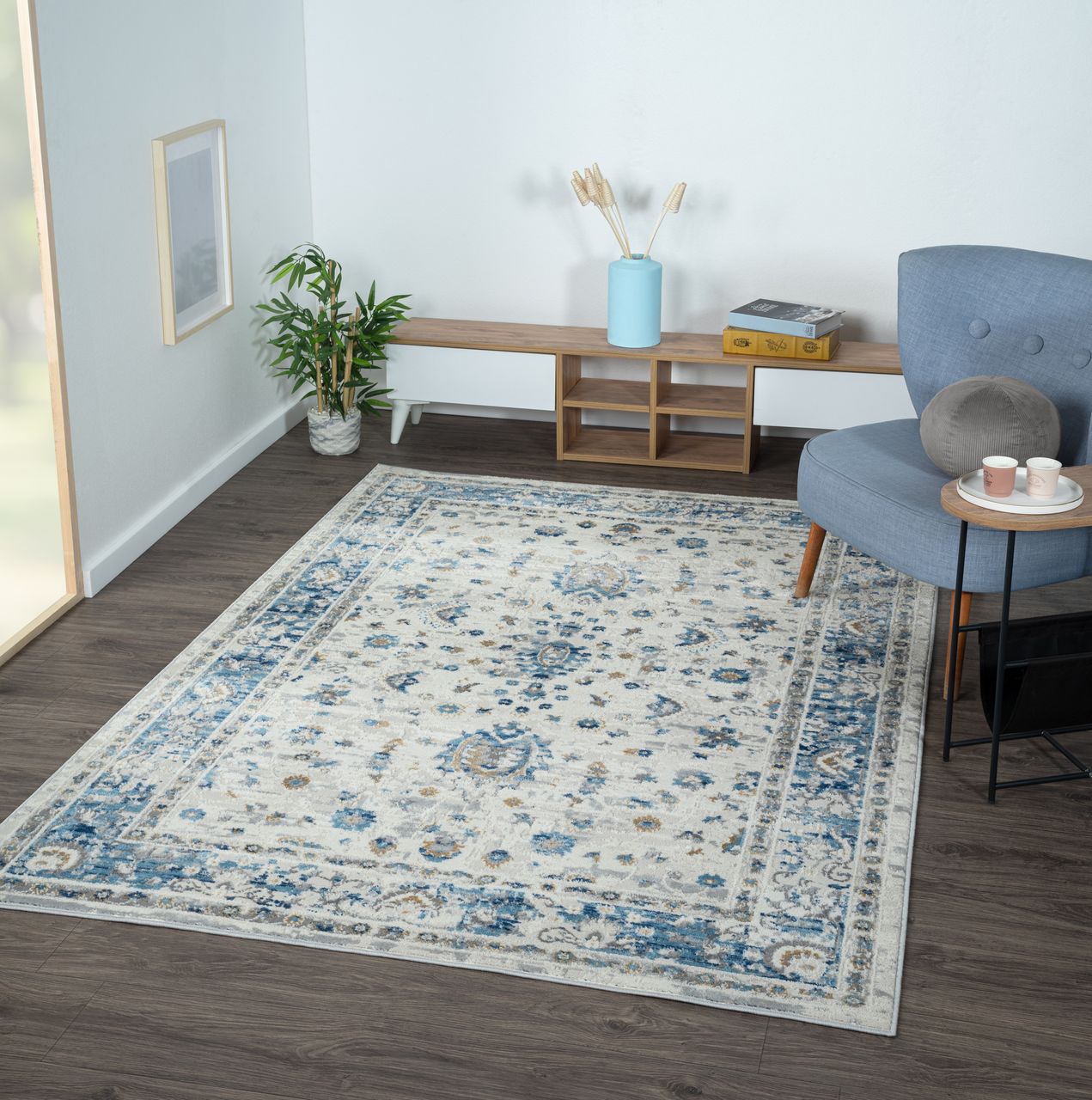 MyFlair Teppich Joyce , 160cm x 230cm, Farbe Beige, rechteckig, Florhöhe 8mm