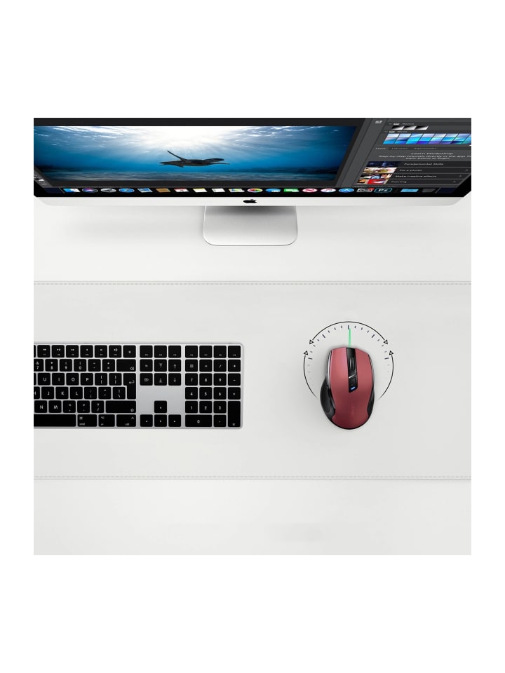 Ugreen PC-Maus - kabellose optische Maus USB 2,4 GHz / Bluetooth 5.0 in Rot günstig kaufen onesize