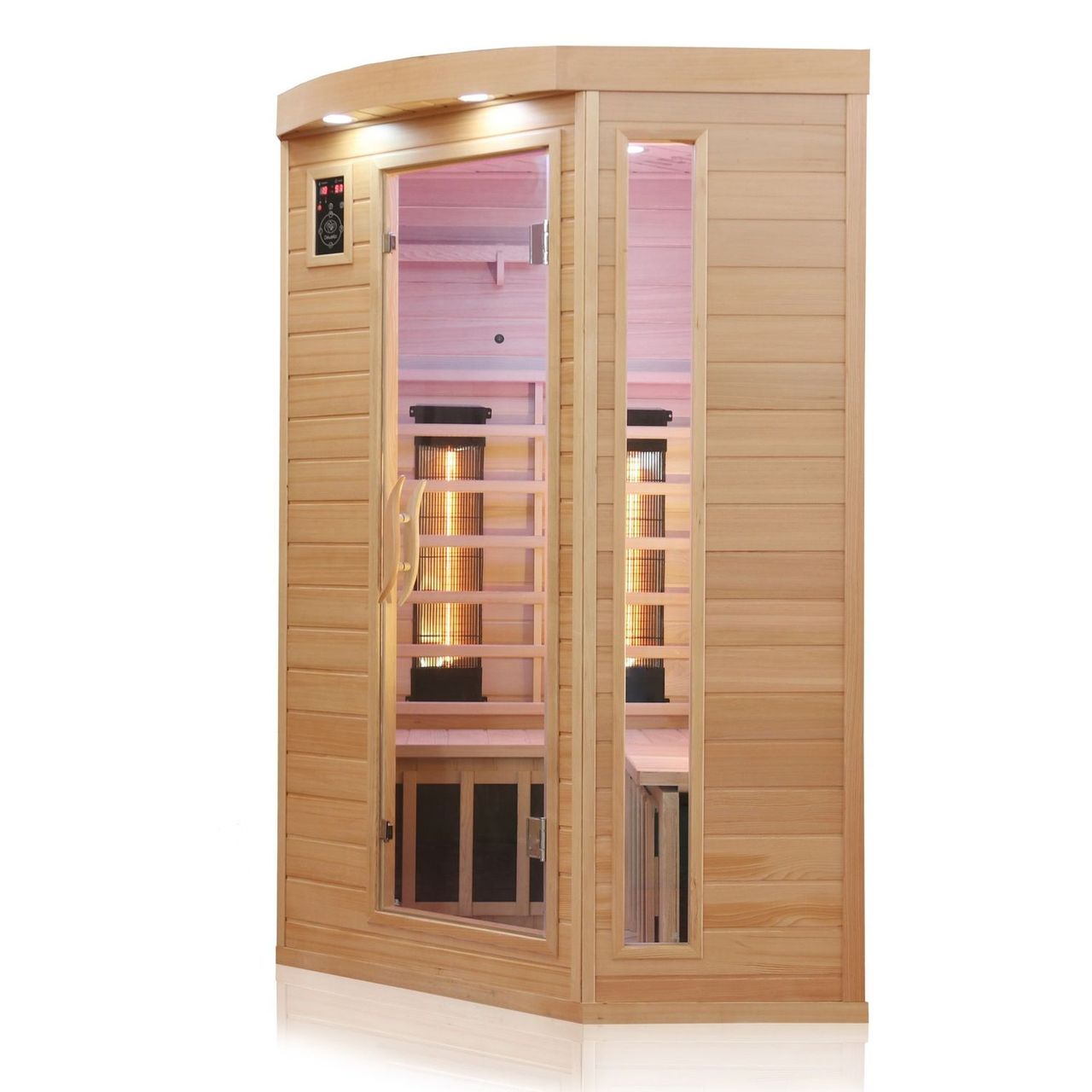 TroniTechnik Dewello® Infrarotkabine Infrarotsauna Wärmekabine LAKEFIELD 3 140cm x 140cm 5 Vollspektrumstrahler