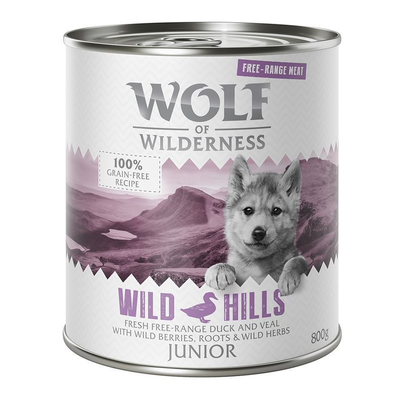 Wolf of Wilderness 'Freiland Fleisch' Junior 6 x 800 g