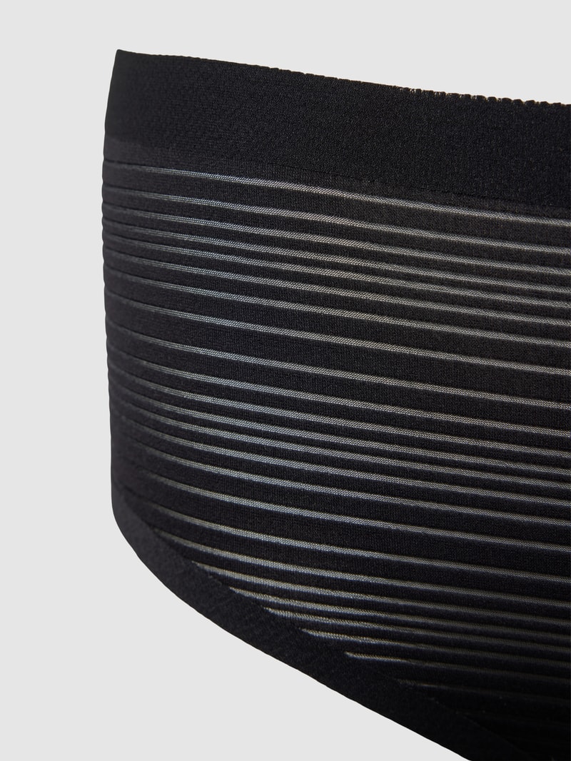 Slip mit Streifenmuster in schwarz