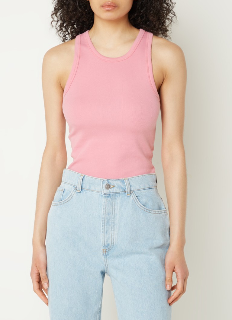 SAMSØE SAMSØE Alexo tank top made of organic cotton with ribbed structure