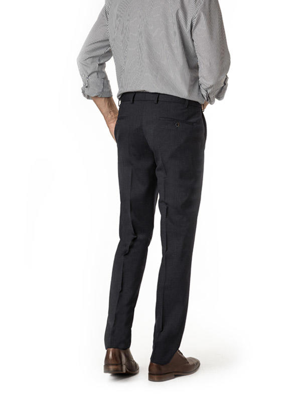 HILTL, Hose Piacenza, Regular Fit, Schurwolle, nachtblau meliert