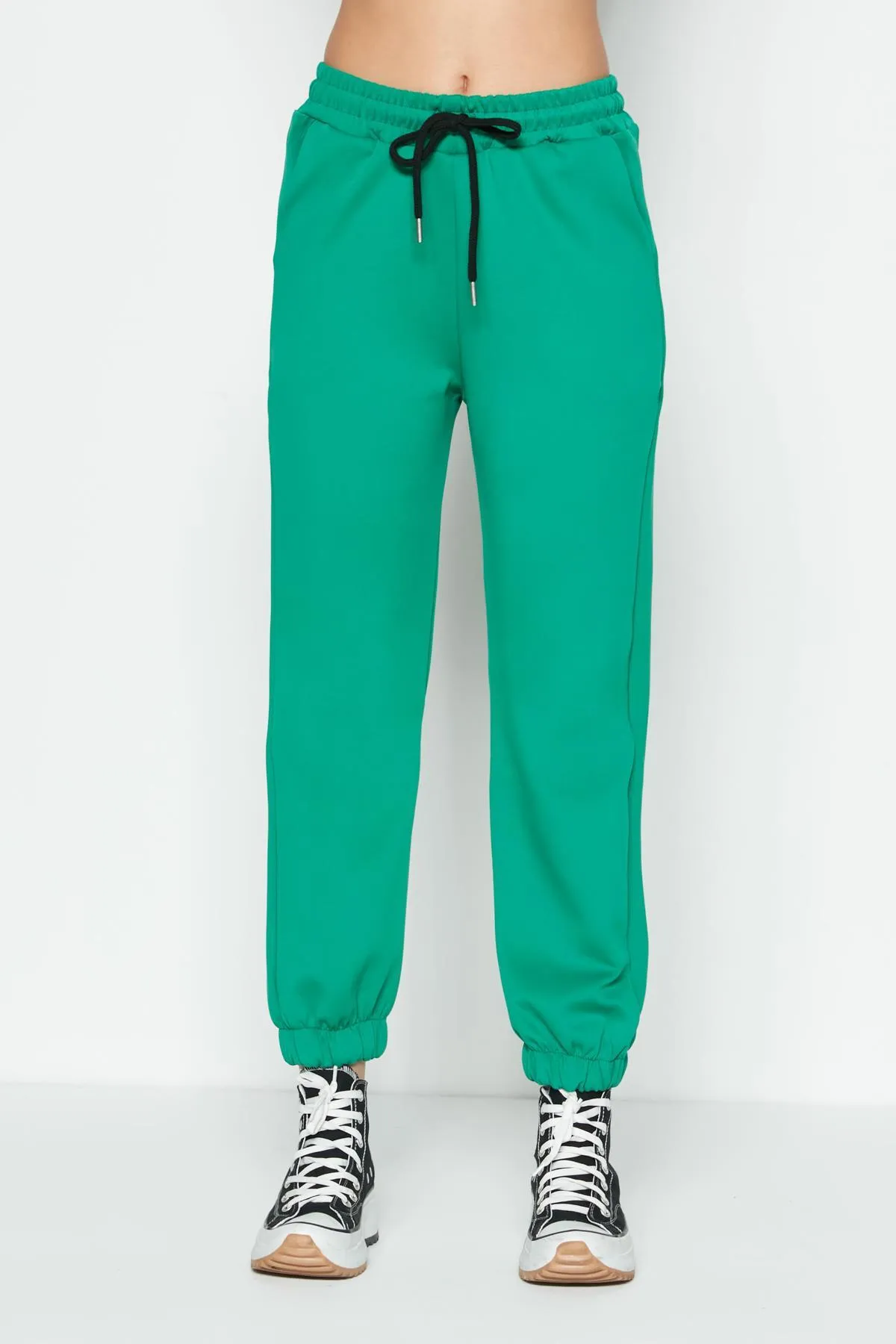 C&City  Jogger elastische Sport-Jogginghose 806 Grün