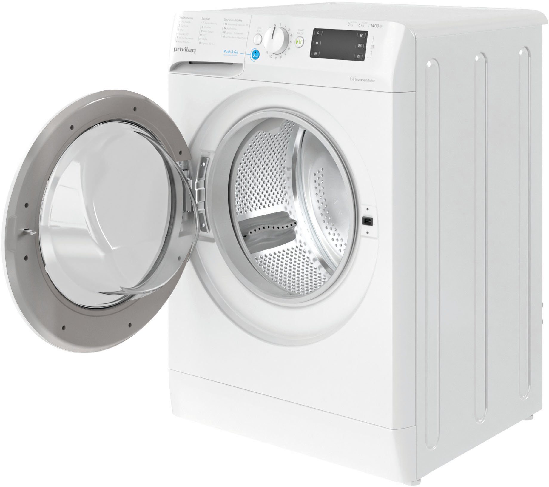 Privileg Waschtrockner PWWT X 86H69, 8 kg, 6 kg, 1400 U/min, 50 Monate Herstellergarantie