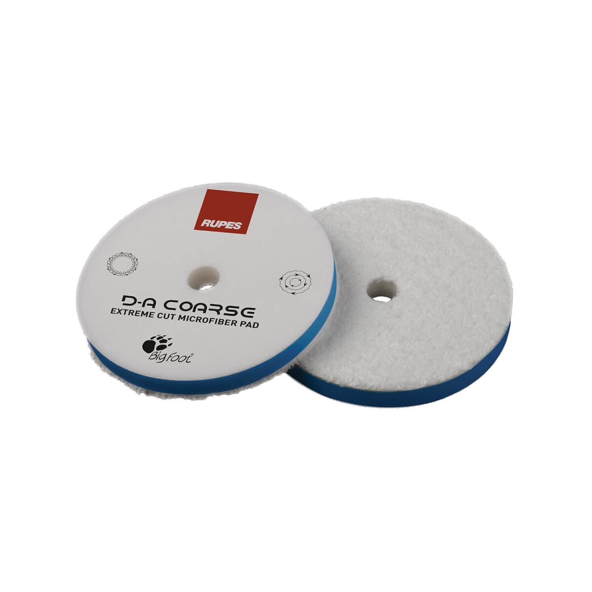Rupes BigFoot Mikrofaser Polierpad D-A Coarse 125mm hart