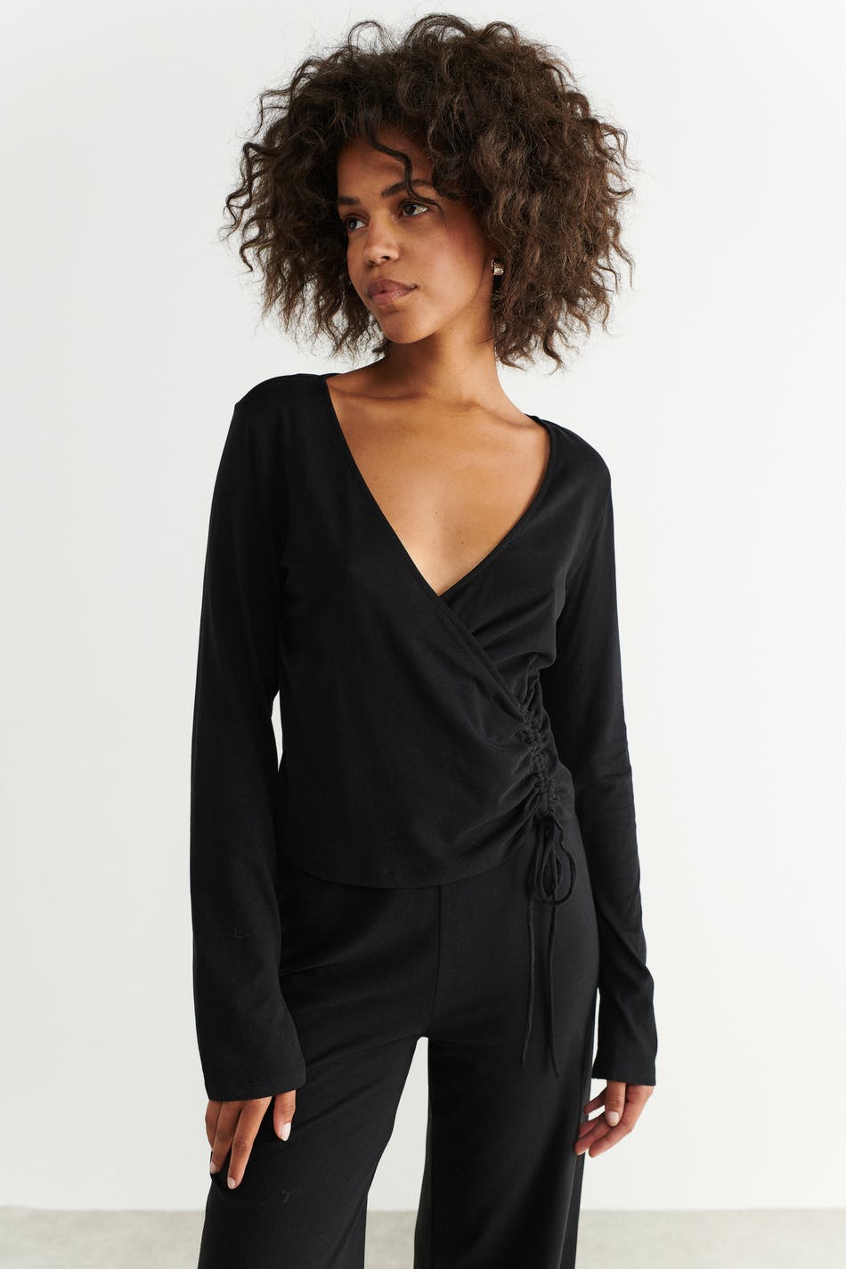 Nilla homewear wrap top