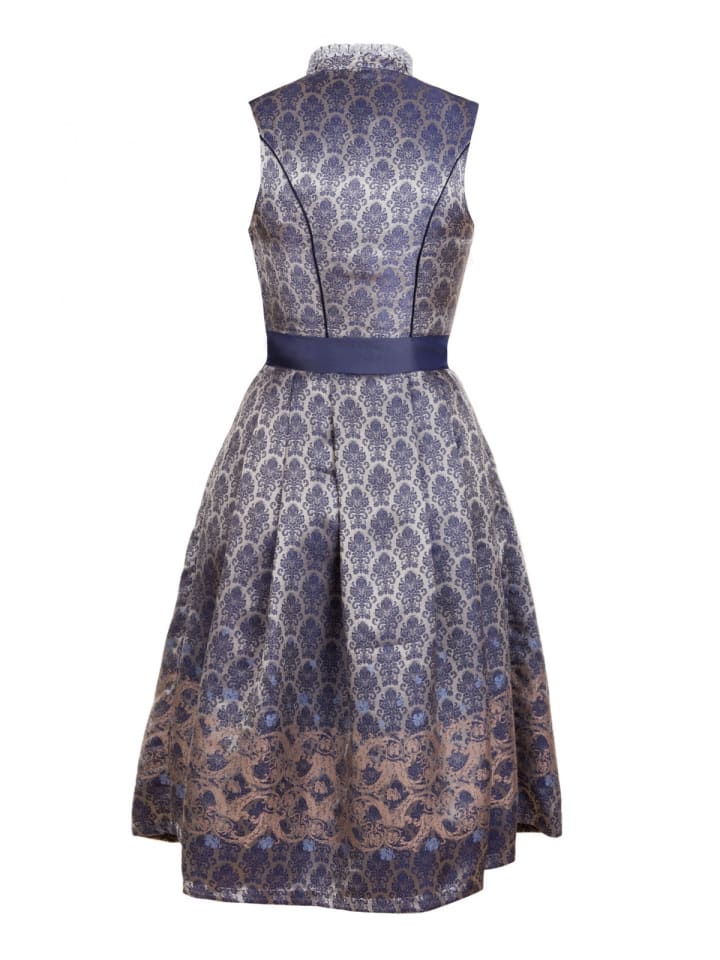 Edelnice Midi Dirndl 2-teilig Marianna in blau, silber günstig kaufen