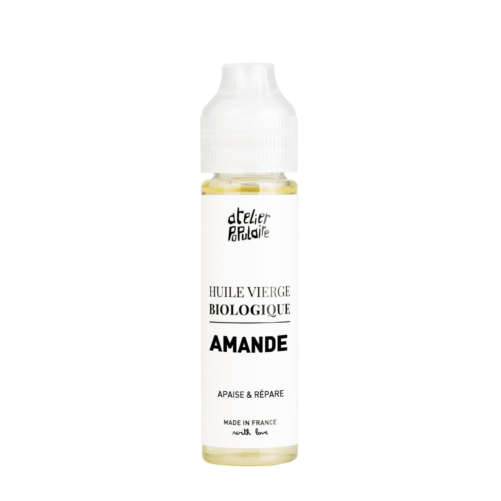 atelier populaire Huile vierge biologique d’Amande douce | 60mL Huile vierge