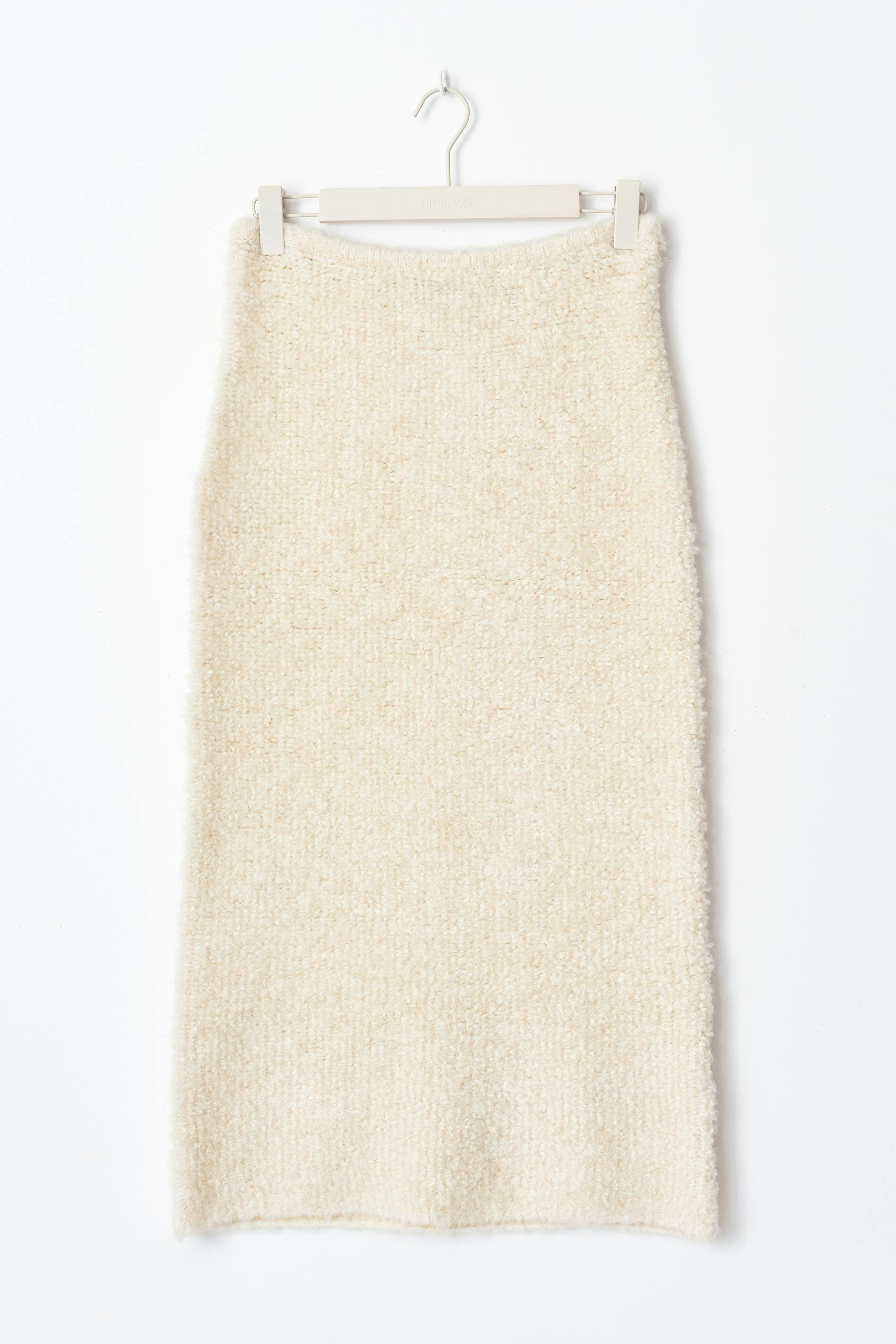Knitted boucle skirt