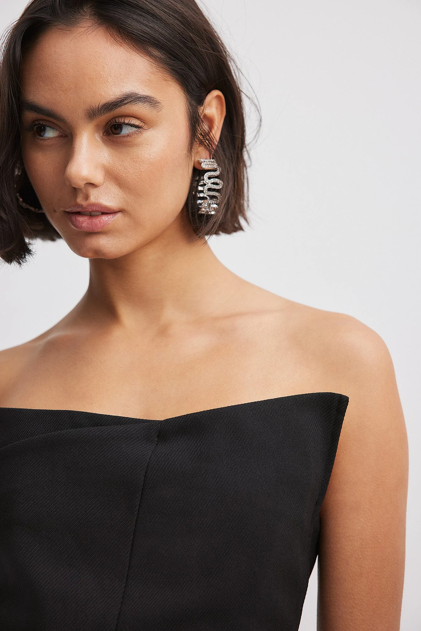 Asymmetrisches Bandeau-Oberteil