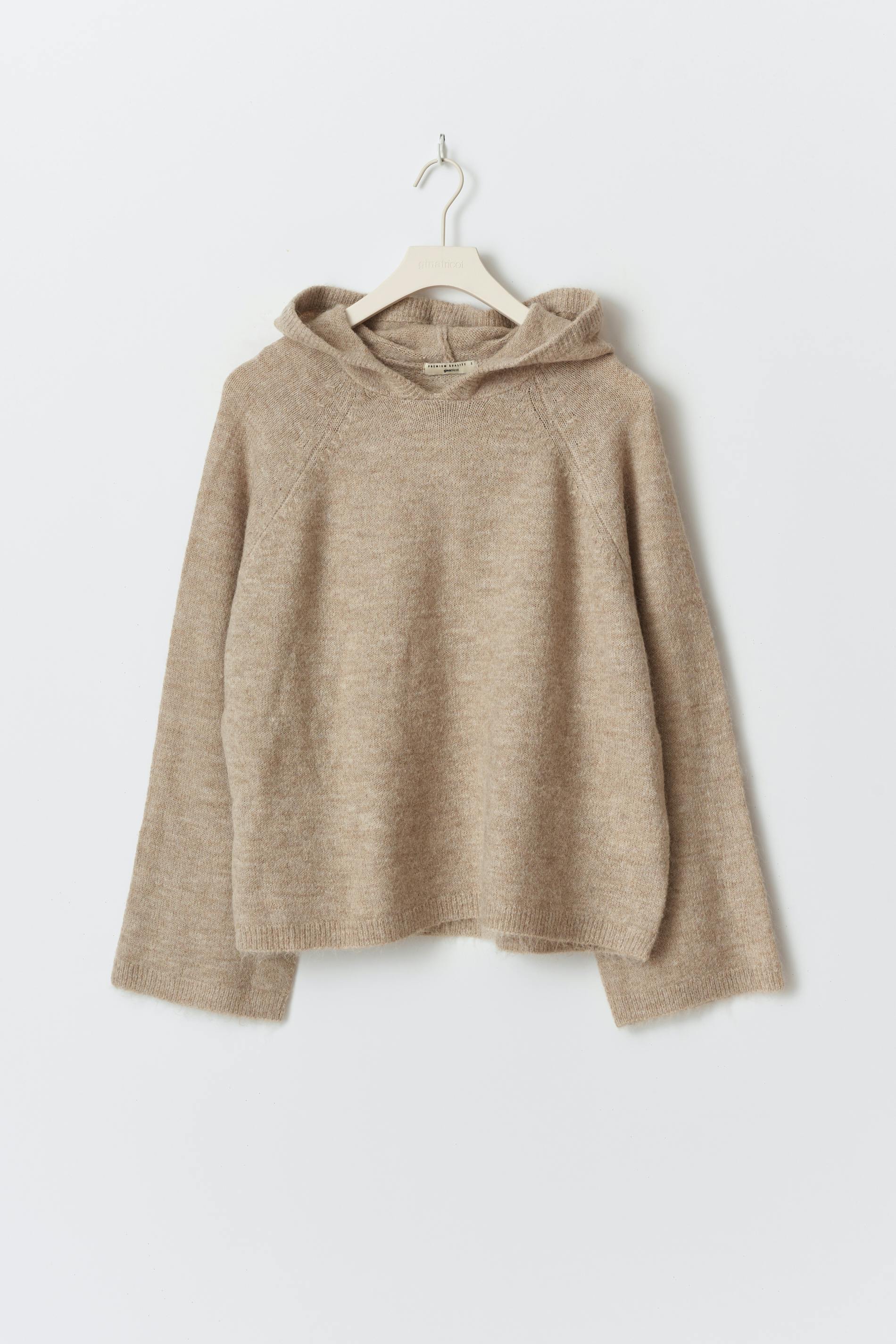 Knitted hoodie